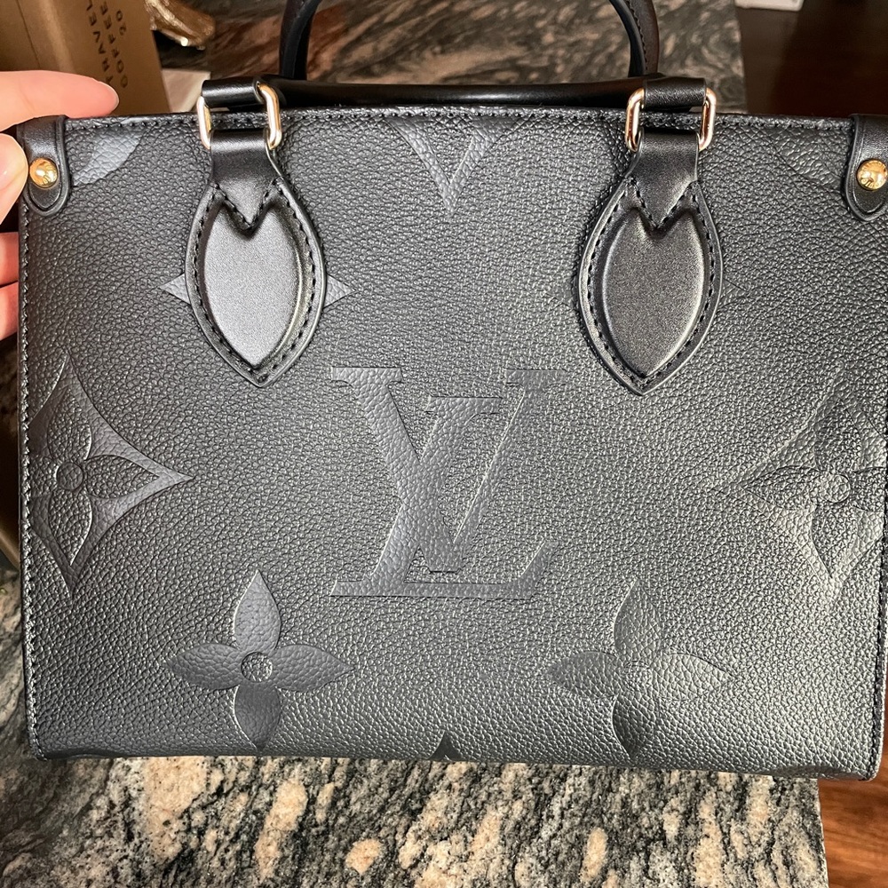Black Monogram Tote Bag - Picture 3 of 11